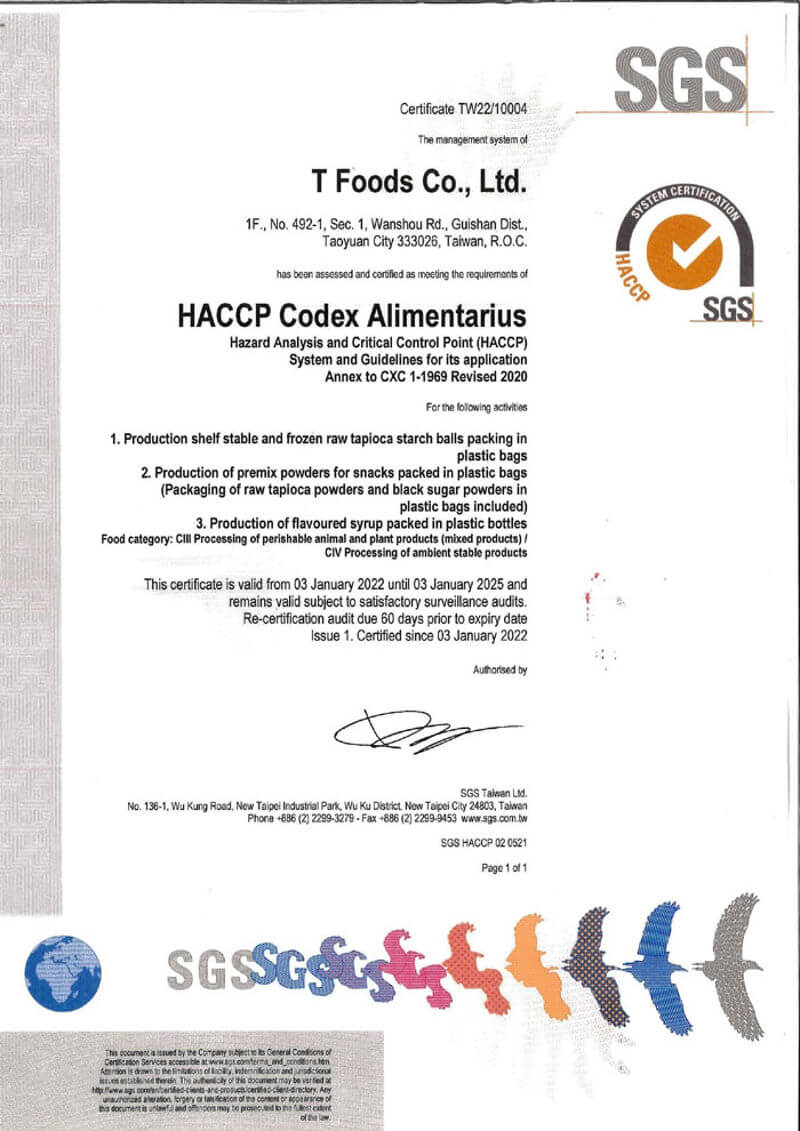 (Hazard Analysis and Critical Control Points