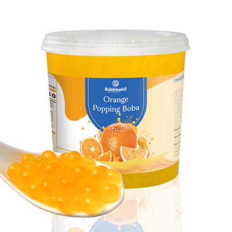 Orange Popping Boba