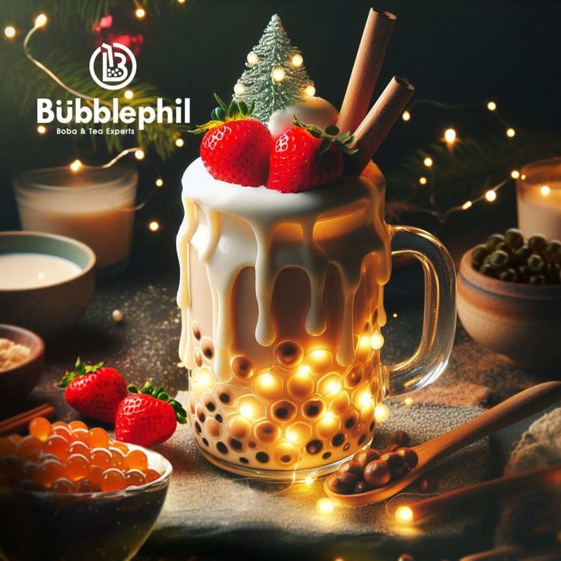 Christmas Pearl Milk Tea - Moments of Holiday Bliss